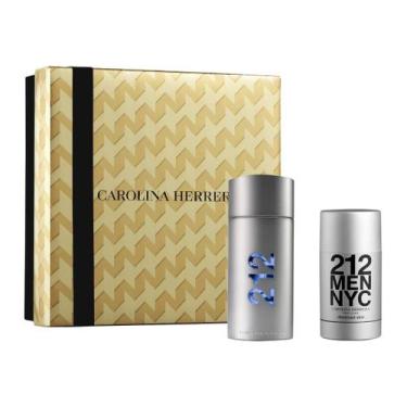 Imagem de Kit Perfume Masculino 212 NYC Men EDT de Carolina Herrera 100ml + Deso
