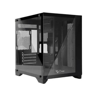 Imagem de Gabinete Gamer Duex Aquário DXSS05B, Vidro Temperado, Sem Fans, Preto