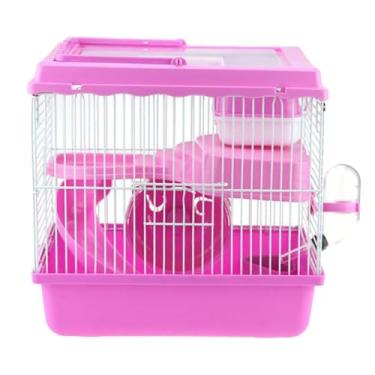 Imagem de TsoLay Gaiolas para hamster gaiola de ratos caixa de reprodução de animais pequenos com janela transparente de acrílico gaiola de esquilo para furão de porquinho da índia Coelhinho