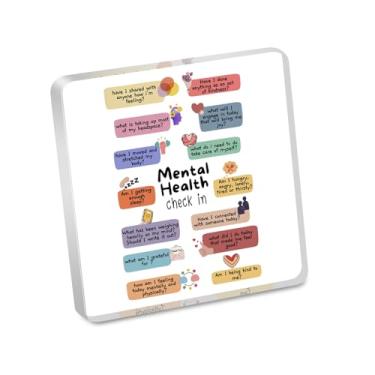 Imagem de UJIMS Presentes de saúde mental para psicólogo, conselheiro, saúde mental, placa acrílica, terapia, escritório, escola, decoração (MHDecor)