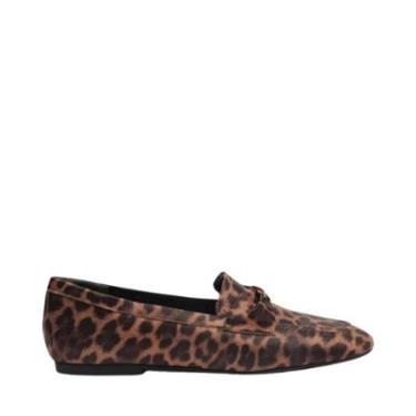 Imagem de Mocassim Anacapri Laço Bico Quadrado Animal Print-Feminino