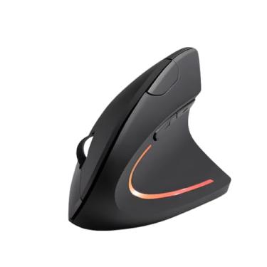 Imagem de Mouse Vertical Sem Fio (Wireless e Bluetooth) 2400dpi | Design Ergonômico, Alta Precisão, Bateria Recarregável e Botões Programáveis | Compatível com Laptops, Tablets e Smartphones