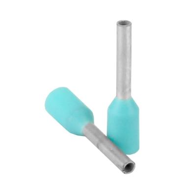 Imagem de Wire Ferrule Pacer Turquoise 22-24 AWG 6 mm de comprimento, pacote com 25