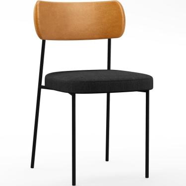 Imagem de Cadeira Para Sala De Jantar Melina L02 Whisky Chumbo