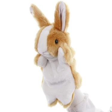 Imagem de Bonecos de mão ZUXUCUVU Bunny Rabbit Pelush Animals para crianças