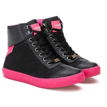 Imagem de Tênis Cano Alto Feminino Botinha Treino Academia Bota De Academia Casu