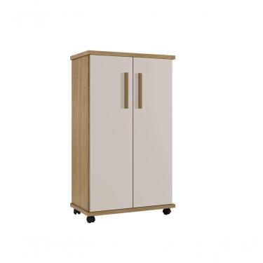 Imagem de Armário Multiuso 2 Portas 4 Prateleiras Berlim Arte Móveis Cinamomo-off White