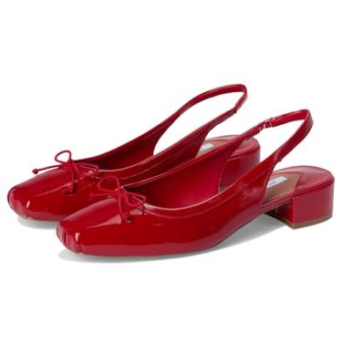 Imagem de Steve Madden Sapato feminino Loved Pump, Red Crinkle Patent, 40