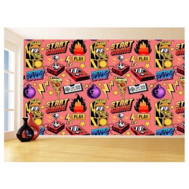 Imagem de Papel De Parede 3D Infantil Controle Game Jogo 3,5M Azs304 - Você Deco