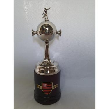 Imagem de Taça Troféu Oficial Licenciado Flamengo Conmebol Libertadores da América Milled - 23cm-Masculino
