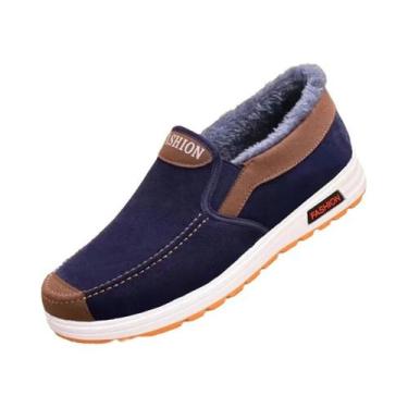Imagem de Tênis Casuais De Inverno Para Homens, Confortáveis, Slip On, Moda, Cal