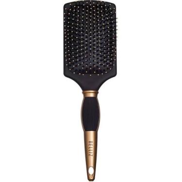 Imagem de Escova De Cabelo Belliz 798 Black E Gold Racket