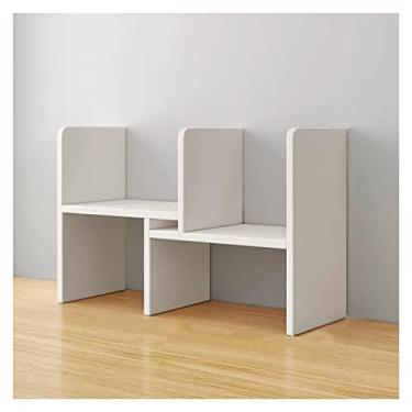 Imagem de Gabinete de arquivo, estante de mesa, organizador de madeira, estantes brancas, prateleiras ajustáveis, prateleira de armazenamento, escritório, para casa, cozinha, impressora, suporte, escritório