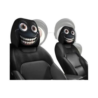 Imagem de Capa De Almofada Para Carro Com Rosto Sorridente, 2 Peças, Macia, Conf