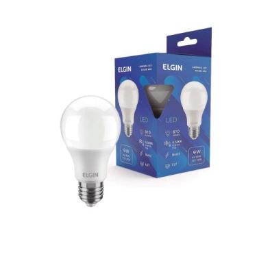 Imagem de Lampada Led Bulbo A60 9w 6500k Branco Frio Soquete E27 ELGIN