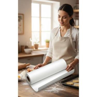 Imagem de Papel Manteiga 28cm x 50m: Cozinha Prática e Alimentos Fresc - Congrat
