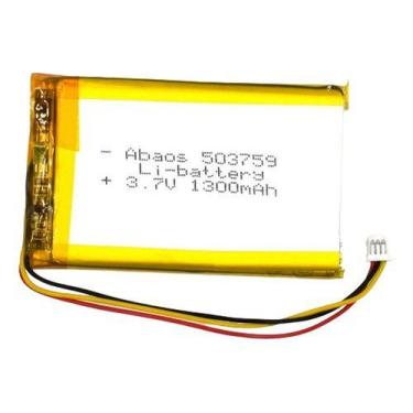 Imagem de 1 Unidade 503759 C/ 1300mahc/ 3 Fios E Plug Para 3,7v - - bgb