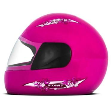 Imagem de Capacete de Moto Fechado Mixs Start Masculino e Feminino Viseira Crist