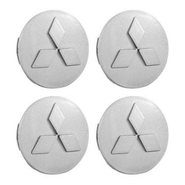 Imagem de Jogo Calota Roda Mitsubishi Lancer Asx Outlander Prata 60mm - DCAPS