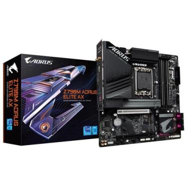 Imagem de Placa Mãe Gigabyte Z790M Aorus Elite AX Wi-Fi LGA 1700 DDR5 HDMI DP M.