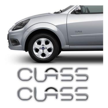 Imagem de Par De Emblemas Class Ford Ka Fiesta 2003 Adesivo Resinado - Resitank,
