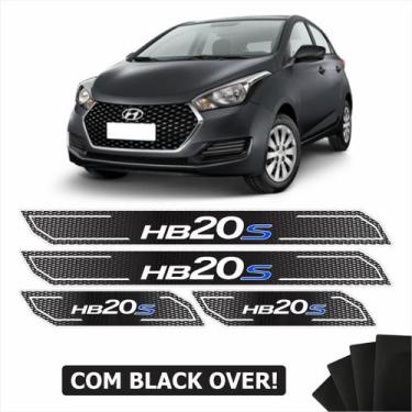Imagem de Kit Soleira Diamante Hb20s Sedan 2014/2019 Com Black Over - Resitank