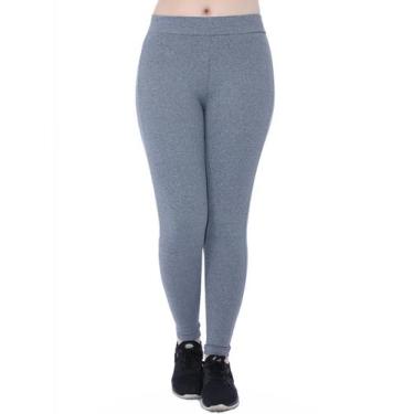Imagem de Calça Fusô Legging Fitness Feminina Academia Mescla Claro - Anistia, M