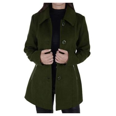 Imagem de Casaco Feminino Facinelli By Mooncity Médio Verde - 610248-Feminino