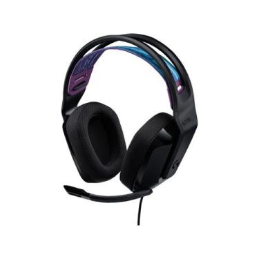 Imagem de Headset Gamer Fio e Microfone Logitech G335 Preto 981-000977, Preto