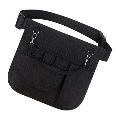 Imagem de Vaveren Bolsa de Enfermagem Bolsa de Enfermagem Bolsa de Enfermagem com Vários Compartimentos Bolsa Porta-tesoura Bolsa de Armazenamento Enfermeira Mu, Preto
