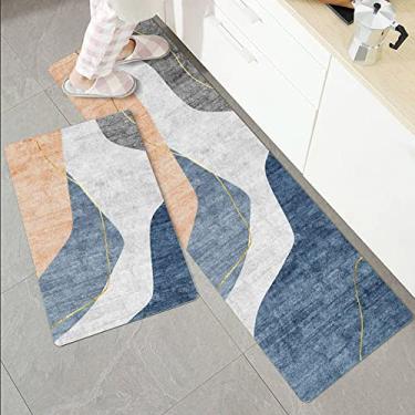 Imagem de SHENGANG Tapete de cozinha antiderrapante de chão tapete de banho Tapete de entrada Tapete de área absorvente tapetes sala de estar almofada de oração, 10,50x80cm