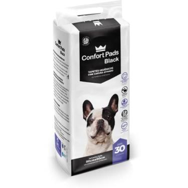 Imagem de CONFORT PADS Tapete Higiênico Confort Pads Black 80X60 C/ 30 Unidades