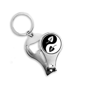 Imagem de Culture Customs Preto Branco Yin-yang Alicate de unha Chaveiro Abridor de Garrafas Cortador