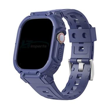 Imagem de Pulseira Armadura Personalize Watch PW, compativel com Apple Watch Ultra 49mm e Apple Watch Ultra 2 49mm (Azul)