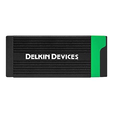 Imagem de Delkin Devices Leitor USB 3.2 CFexpress tipo B e SD UHS-II, transferência de 10 Gbps, compacto com armazenamento integrado, compatível com Mac e Windows, preto (DDREADER-56)