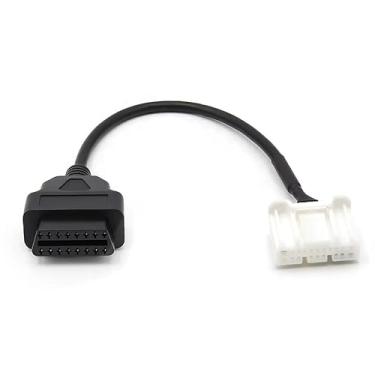 Imagem de Goliton Adaptador de cabo de diagnóstico OBD2 OBDII, 20 pinos para 16 pinos, compatível com o Tesla X/S após 2015