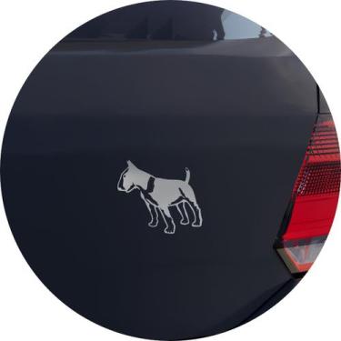 Imagem de Adesivo de Carro Cachorro Bull Terrier - Cor Dourado - Melhor Adesivo,