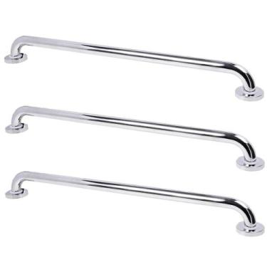 Imagem de Barra Alça de Apoio 70 cm Kit 3 Uni Suporte Idoso Gestante Segurança C