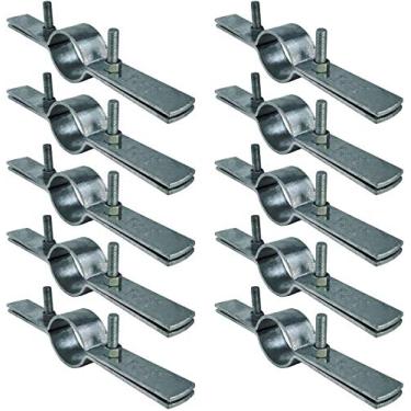 Imagem de Highcraft DMST-H34-10 Gancho vertical para tubo de cobre, ferro, CPVC, PEX 1,9 cm aço galvanizado, pacote com 10
