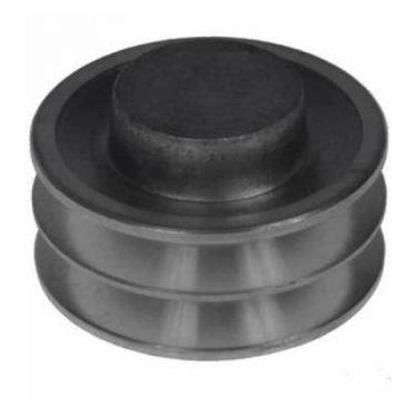 Imagem de Polia De Aluminio 2 Canais Perfil A 130 Mm Mademil