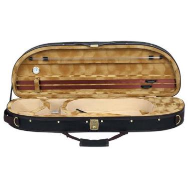 Imagem de Estojo Meia Lua Violino 4/4 Interior Caramelo - Orquezz