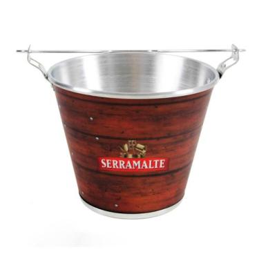 Imagem de Balde De Gelo Cerveja Serra Malte 6 Litros Original Aluminio - Alumiar