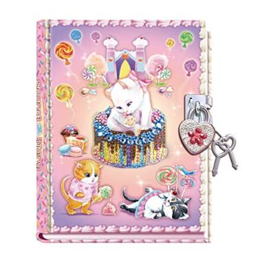 Imagem de DUDUBUY Sweet Kitty Diary para meninas com cadeado e chaves, diário secreto de gato para crianças, presentes de aniversário para meninas (Sweet Kitty)