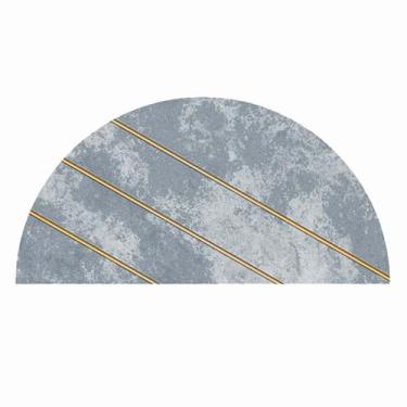 Imagem de TOUSSE Tapete redondo, tapete lavável, antiderrapante, tapetes para sala de estar, tapetes para quarto, tapete circular, tapetes vintage boho, pelo baixo, macio (flor 09,80 x 160 cm)