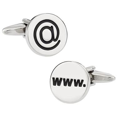 Imagem de Abotoaduras de Internet com caixa de apresentação Cuff-Daddy WWW