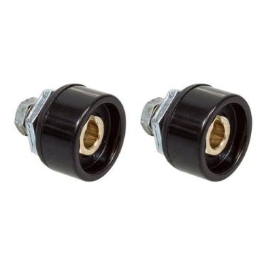 Imagem de Kit - 2 Conector Engate Rápido para Inversora de Solda 9mm Fêmea - Par