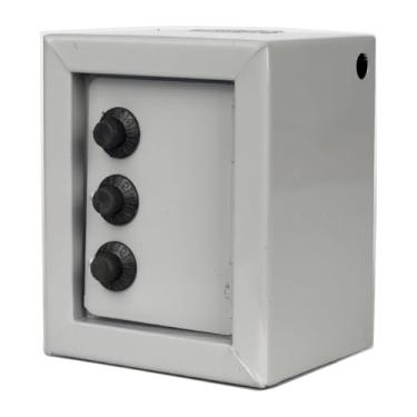 Imagem de Kit 12 Mini Cofre Com Segredo Senha Para Moedas Notas Cofrinho (CINZA)