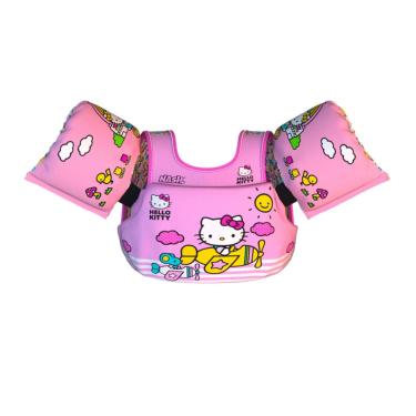 Imagem de Boia infantil com colete salva vidas hello kitty
