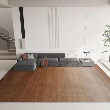 Imagem de Tapete leve, luxuoso, verde, simples, para escritório, com sensação de cor sólida e alta qualidade (80 x 160 cm, 2,6 x 5,3 pés/FSXB121)