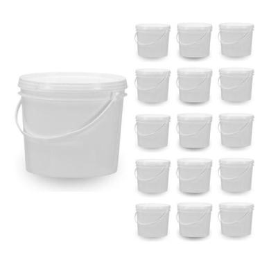 Imagem de Balde 1.8L Ideal Para Armenar Grãos 15 Pçs - Nastripack